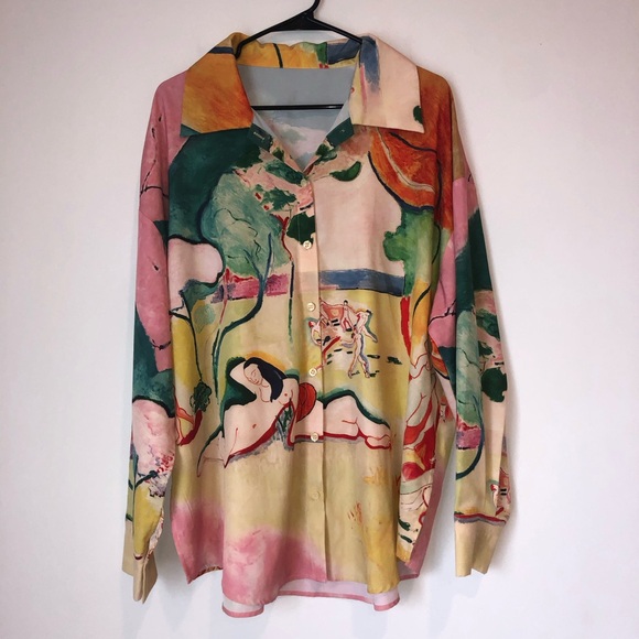 Matisse Style Women’s XXL Button Down Long Sleeve Shirt - Picture 1 of 7